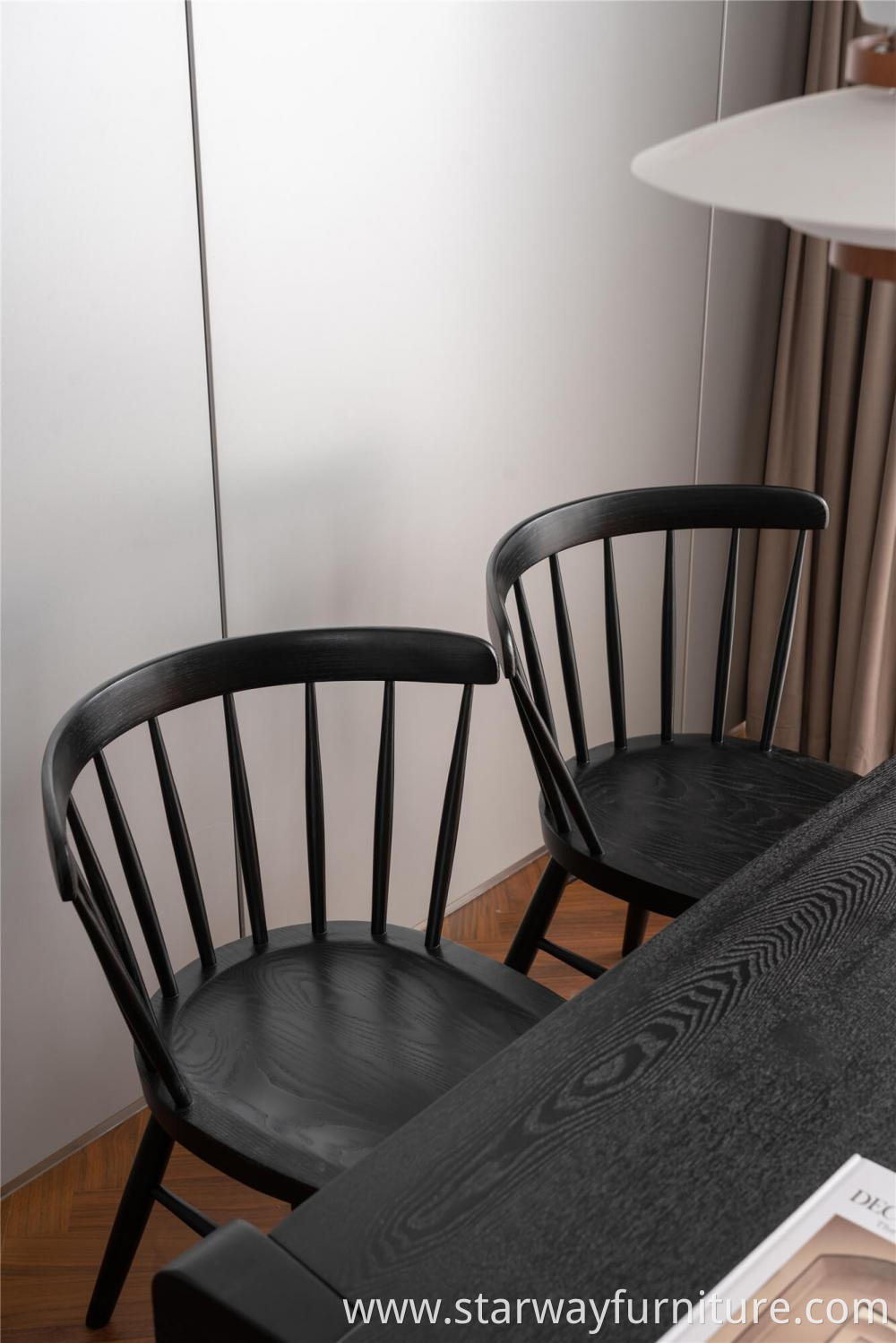 Windsor Back Wood Chair